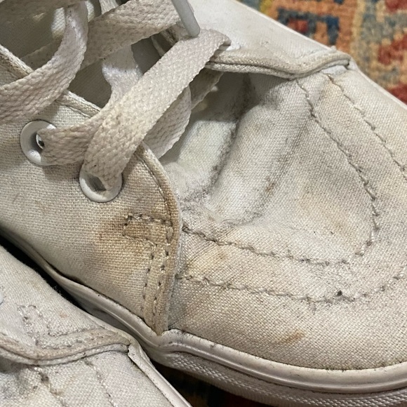 VANS SK8-Hi WHITE SNEAKERS WOMENS SIZE 8.5 MENS SIZE 7 - Picture 4 of 11